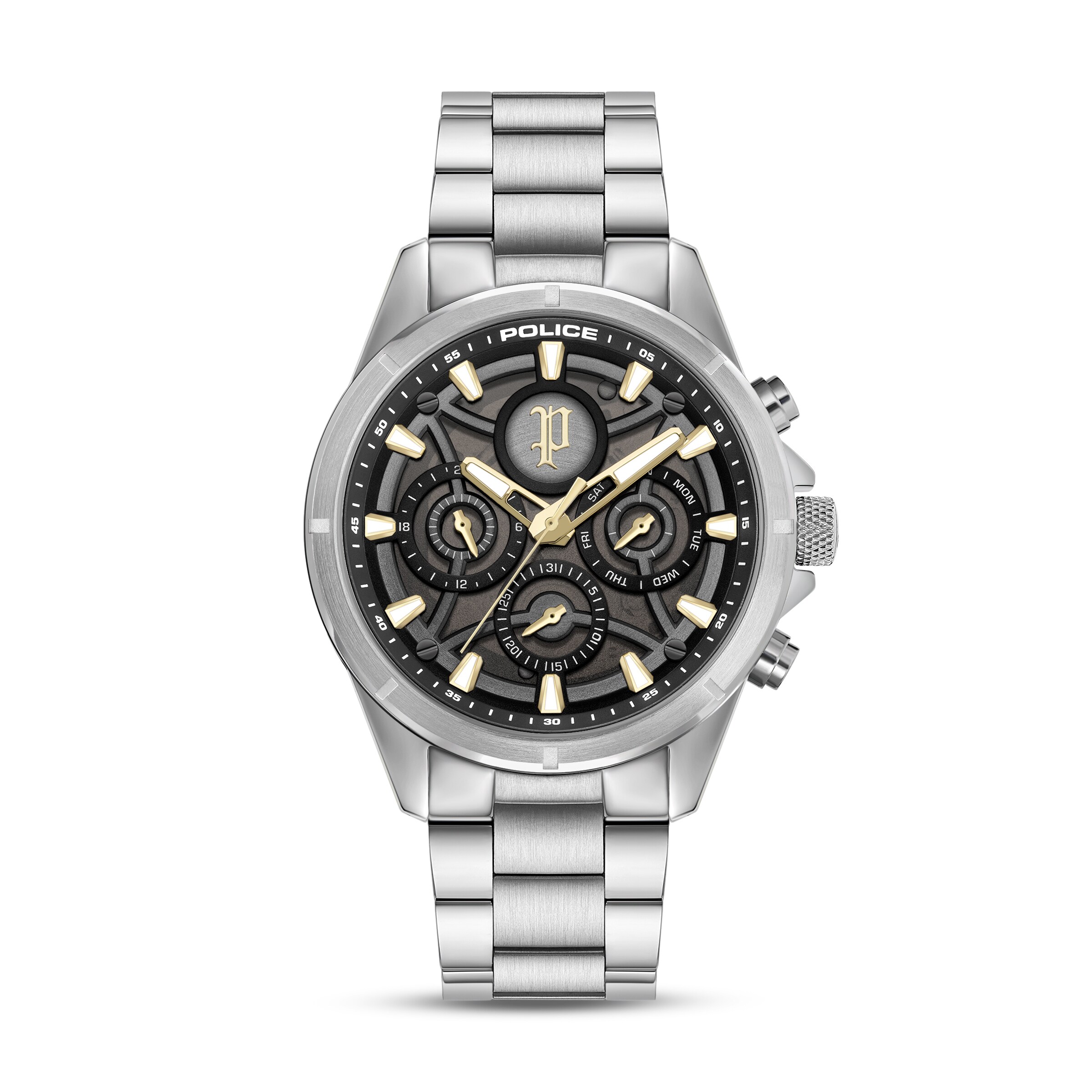 POLICE Analog Watch in Silver: front