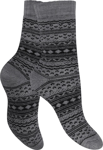 celodoro Socken 'Wollsocken' in Grau: Vorderseite