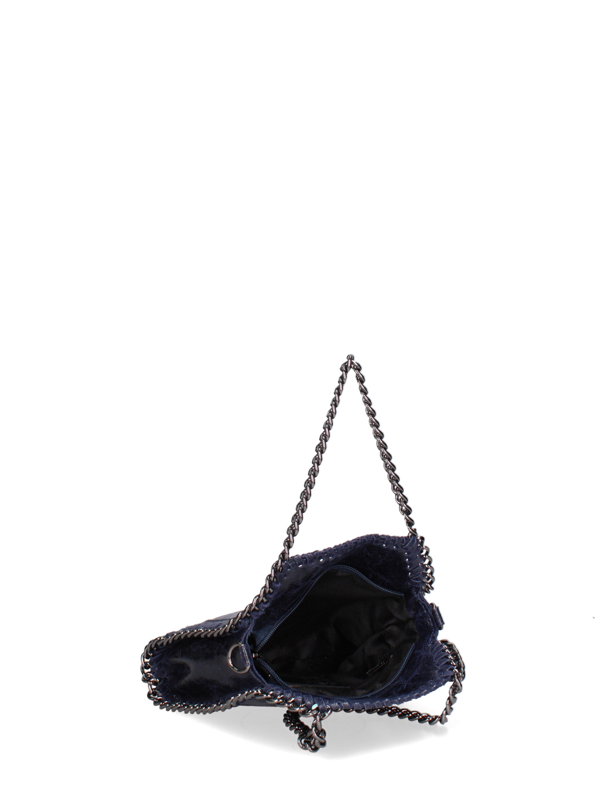 Borsa a mano 'Borsa a mano donna pelle scamosciata stampata con zip - Zefira Chic' di Gave Lux in blu