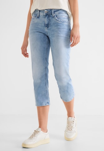 STREET ONE Skinny Jeans in Blauw: voorkant