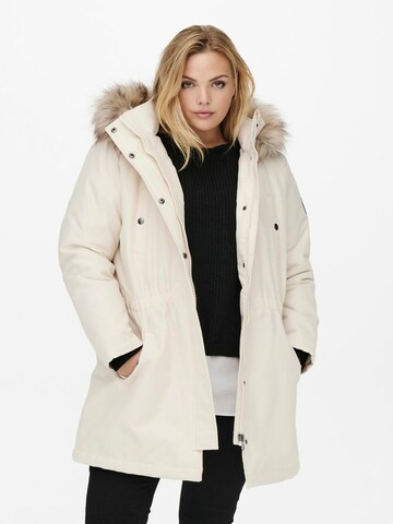Parka invernale 'Irena' di ONLY Carmakoma in beige: frontale