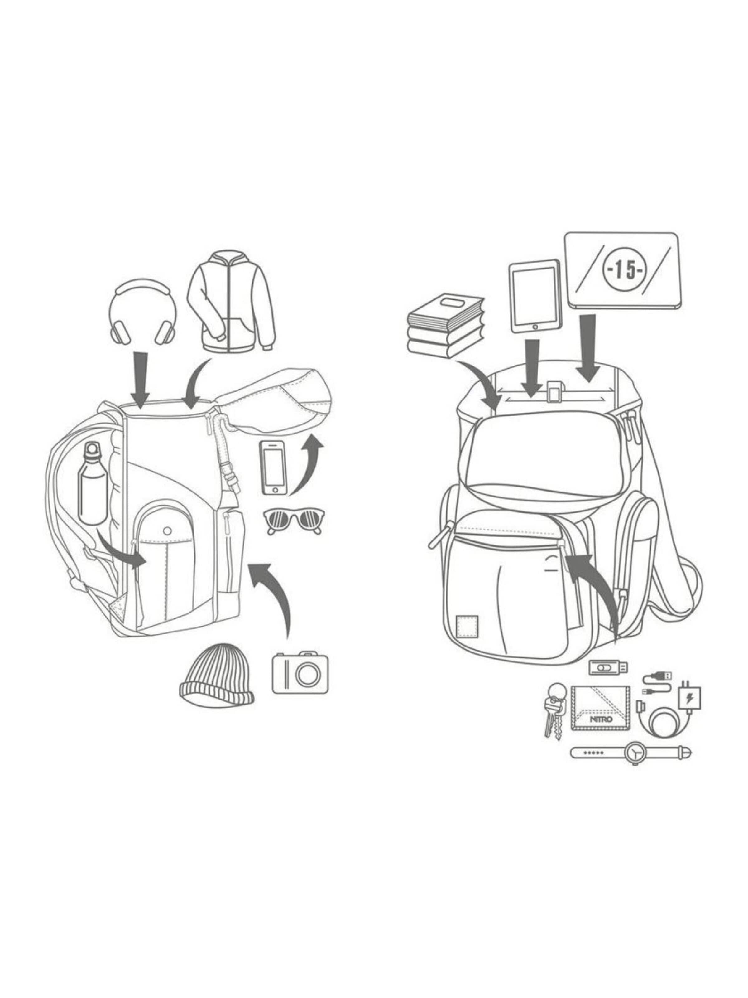 NITRO Backpack in Black