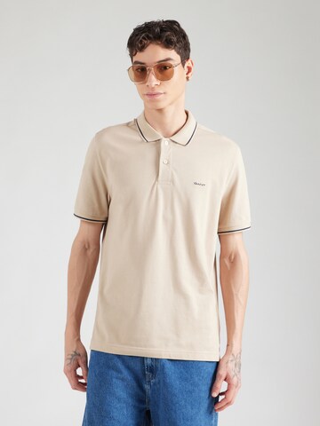 Maglietta di GANT in beige: frontale