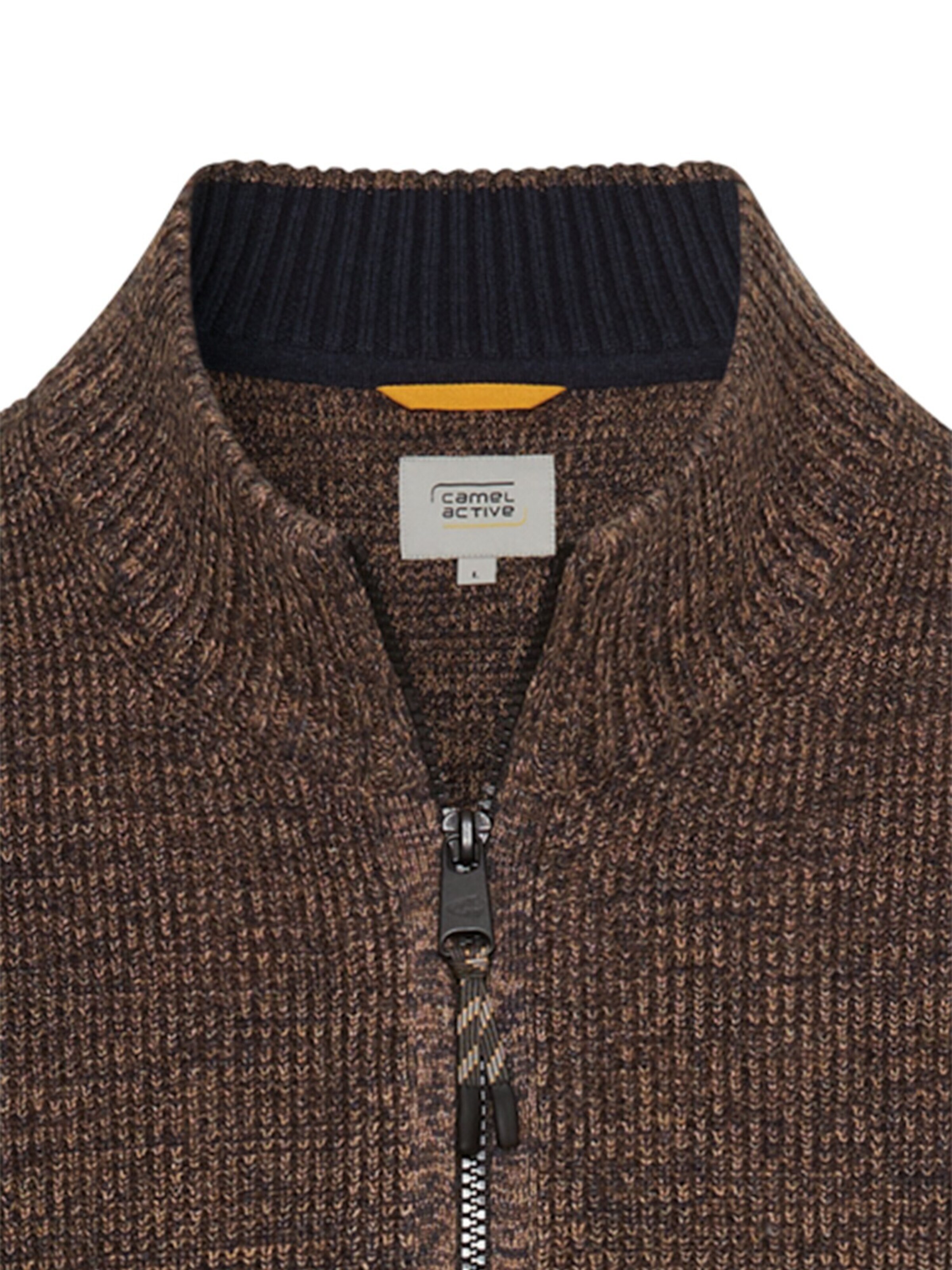 CAMEL ACTIVE Gebreid vest in Bruin