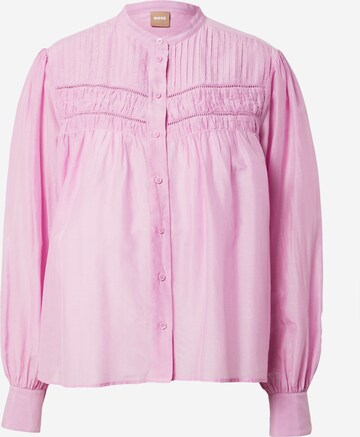 Camicia da donna 'Bonjour' di BOSS in rosa: frontale