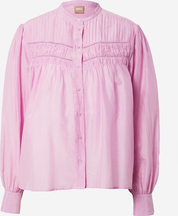 BOSS Orange - Blusa 'Bonjour' em rosa: frente