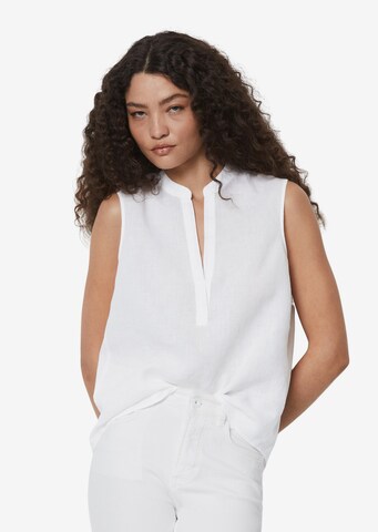 Marc O'Polo Blouse in Wit: voorkant