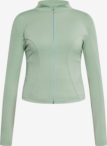 IZIA Sweatvest in Groen: voorkant