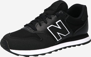 Sneaker bassa '500' di new balance in nero: frontale