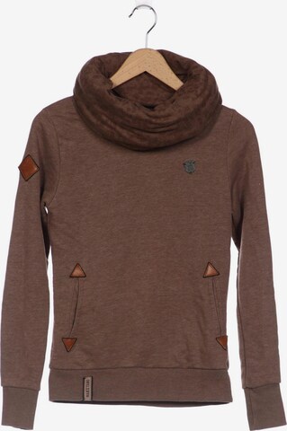 naketano Sweatshirt & Zip-Up Hoodie in XS in Brown: front