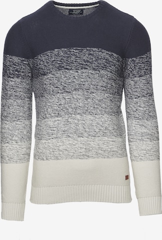 Pull-over KOROSHI en bleu : devant