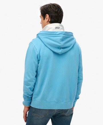 Superdry Sweatvest 'Essential' in Blauw