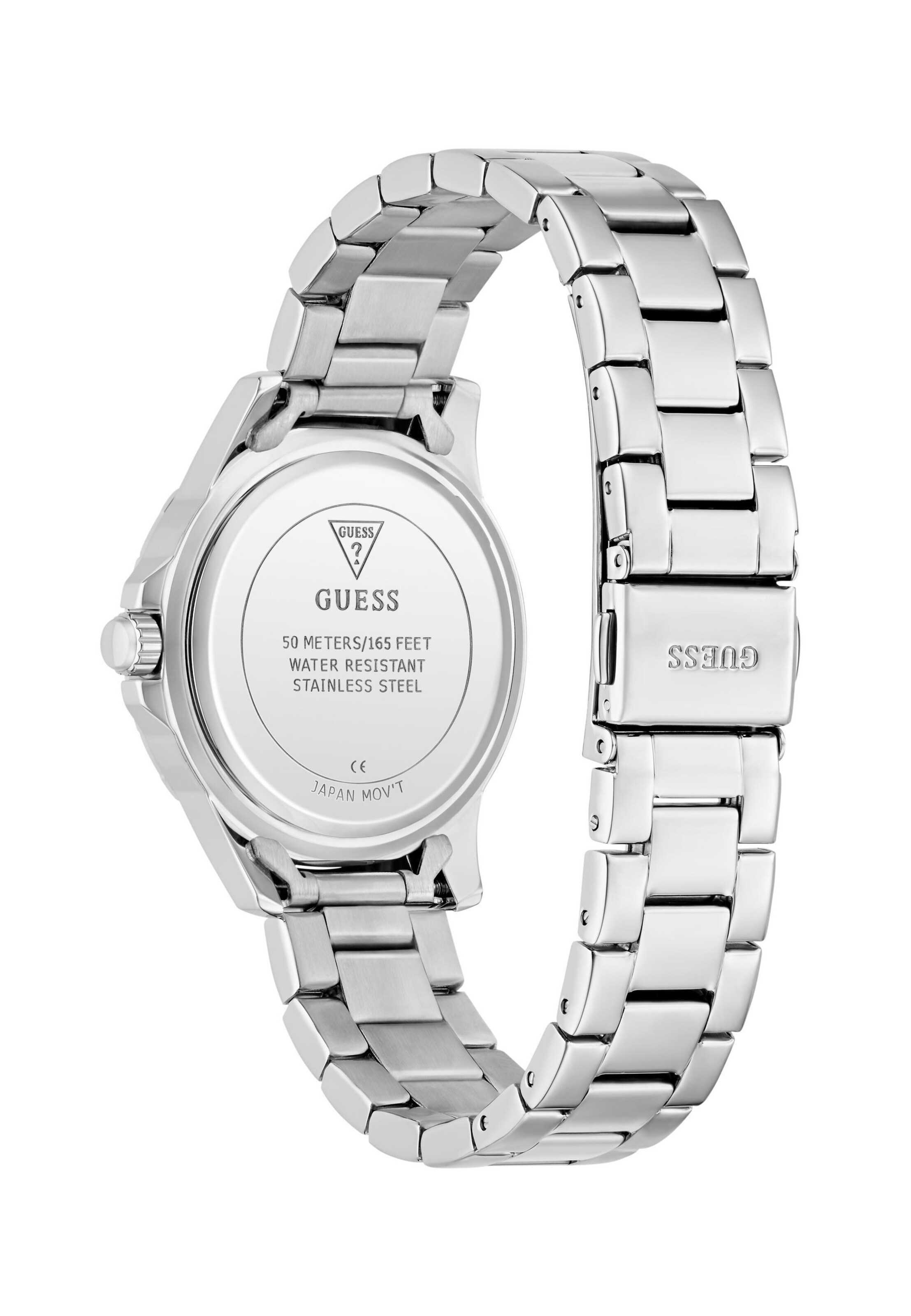 GUESS Analoog horloge 'MIST' in Zilver