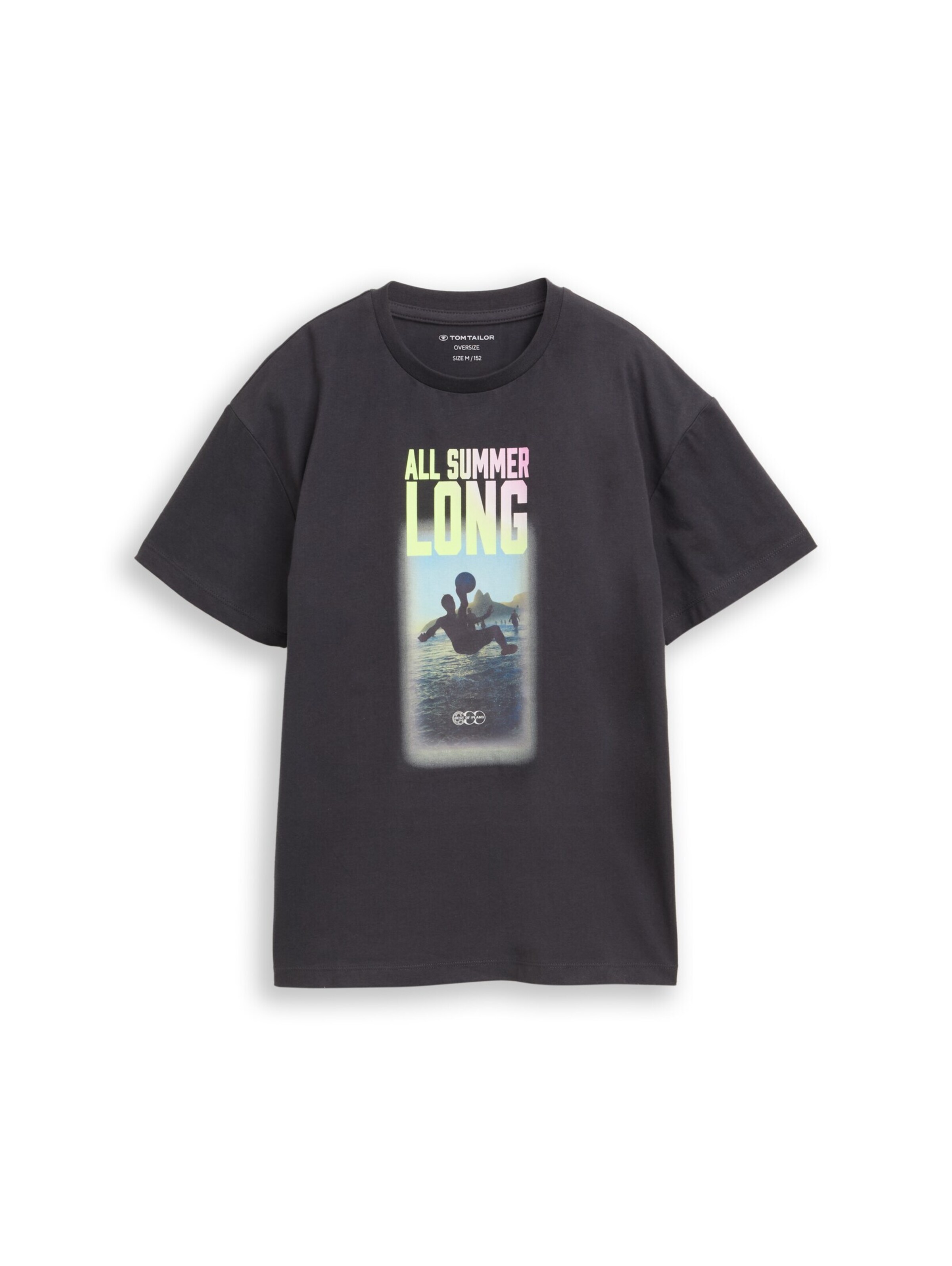 TOM TAILOR Shirt in Grey: front