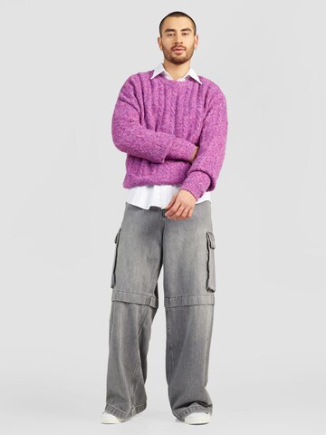 WEEKDAY Pulover 'Jesper' | roza barva