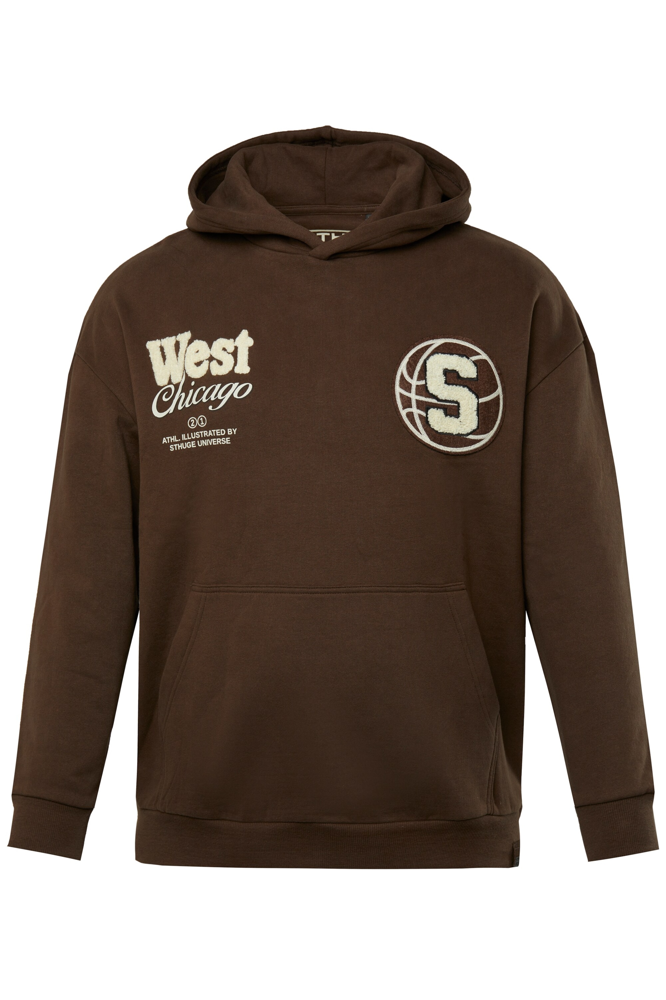 STHUGE Sweatshirt in Braun: Vorderseite