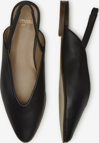 LOTTUSSE Ballet Flats with Strap ' Bel ' in Black