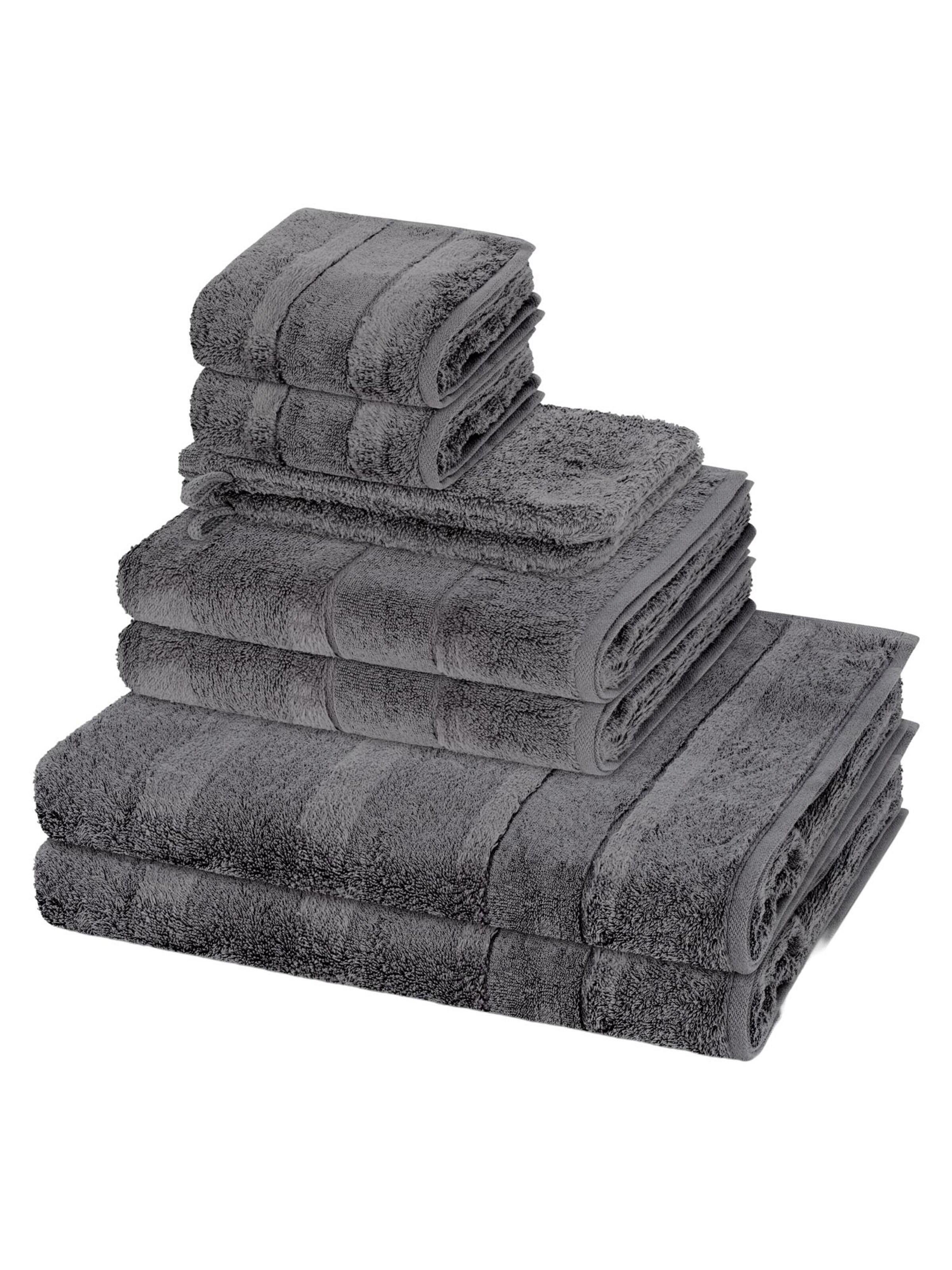 Cawö Towel 'Noblesse' in Grey: front