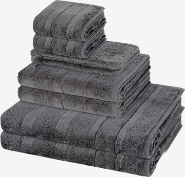 Cawö Towel 'Noblesse' in Grey: front