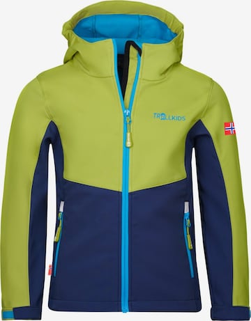 TROLLKIDS Outdoor jacket in Green: front