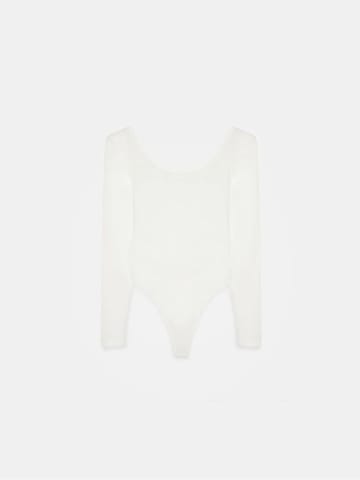 Dilvin Bodysuit in Weiß: Vorderseite