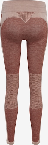 Hummel Skinny Sportbroek in Rood