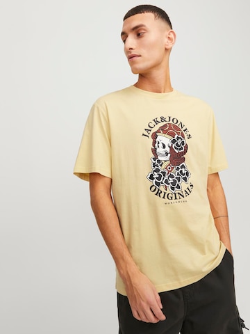 T-Shirt 'HEAVENS' JACK & JONES en jaune