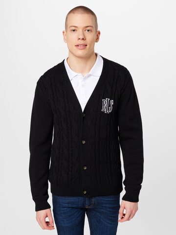 BLS HAFNIA Knit cardigan in Black: front