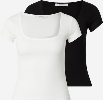 ABOUT YOU Shirts 'Lil' in Schwarz: Vorderseite