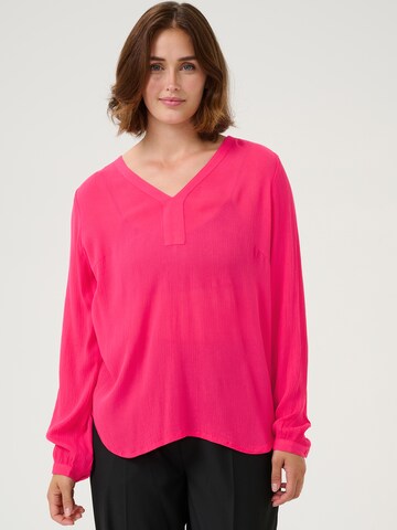 Kaffe - Blusa en rosa: frente