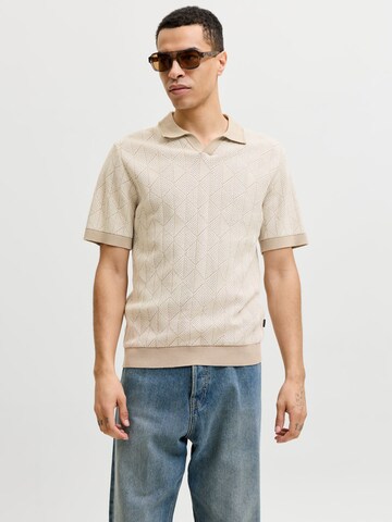 Jack & Jones Premium Sweater 'JPRBLublake' in Beige: front