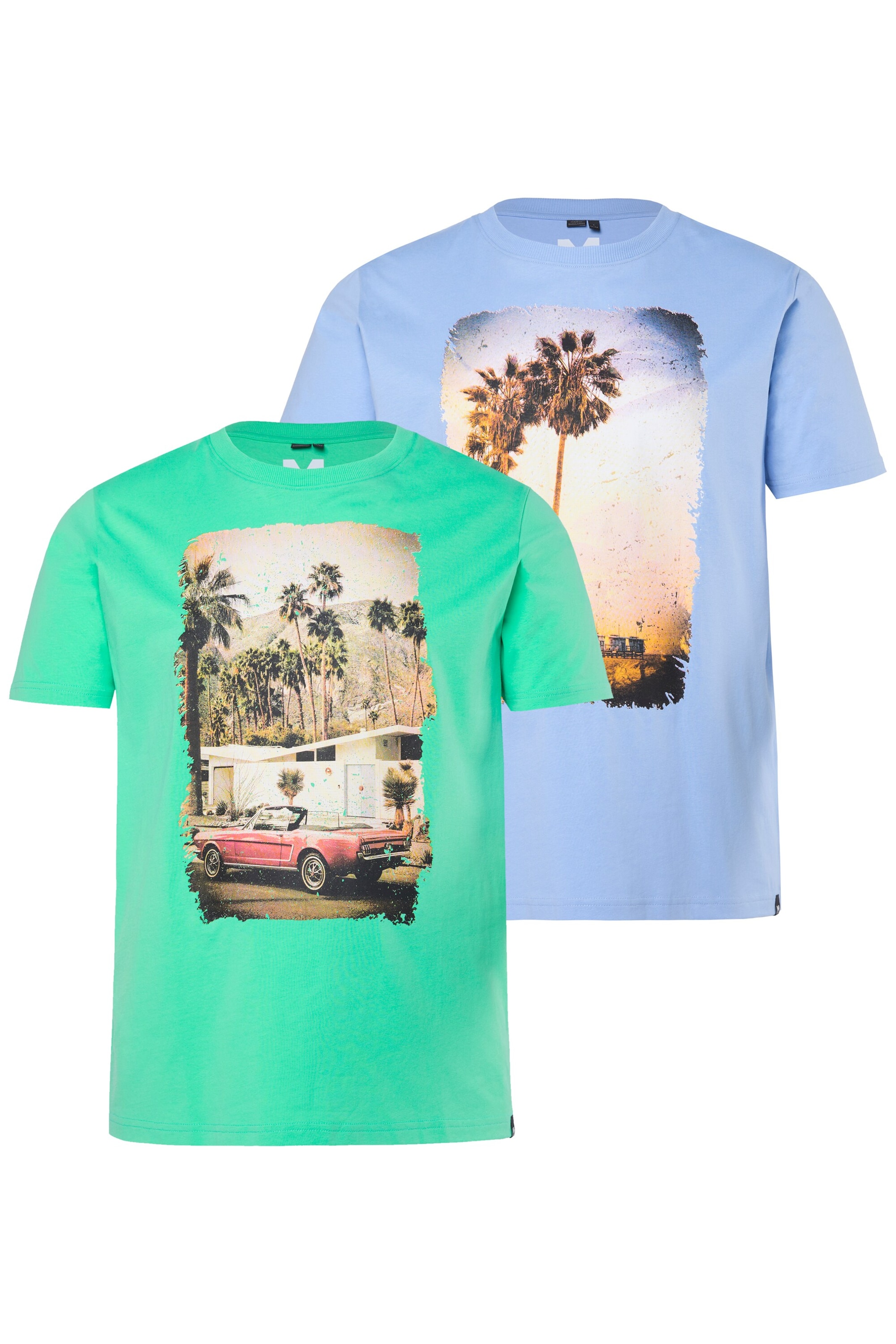 Men Plus Shirt in Gemengde kleuren: voorkant