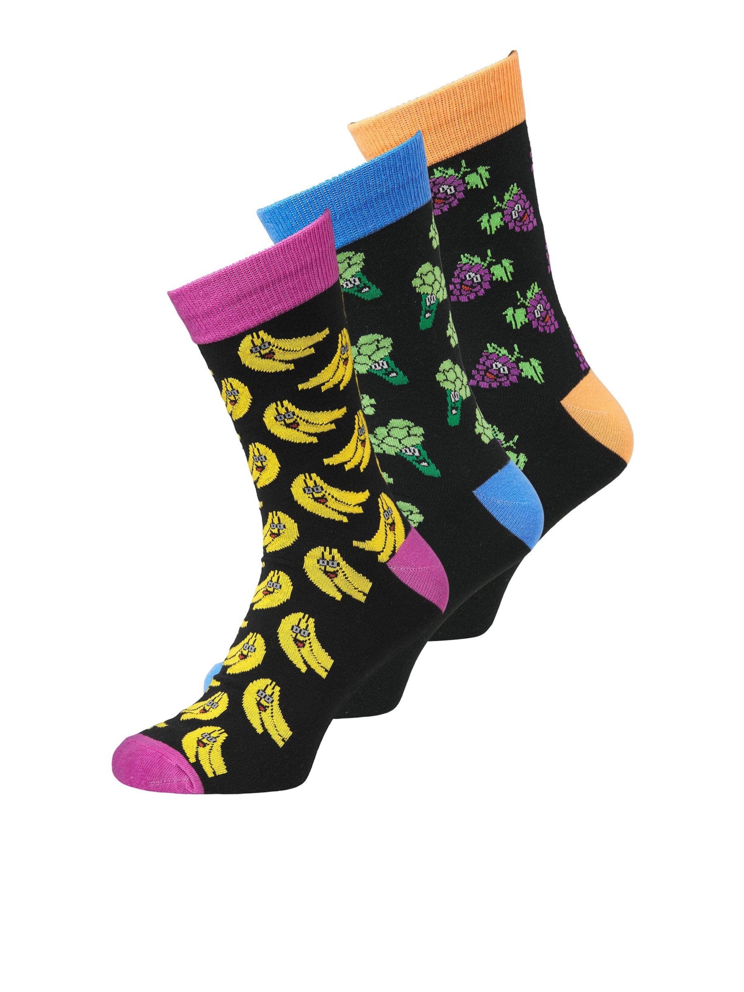 JACK & JONES Sockor 'JACVEGGIE' i svart: framsida