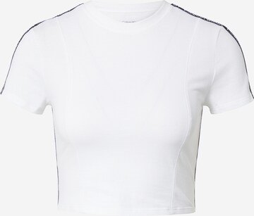 Calvin Klein Sport Performance Shirt in White: front