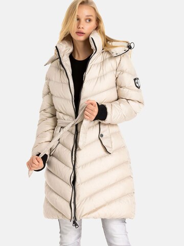 CIPO & BAXX Winter jacket in Beige: front
