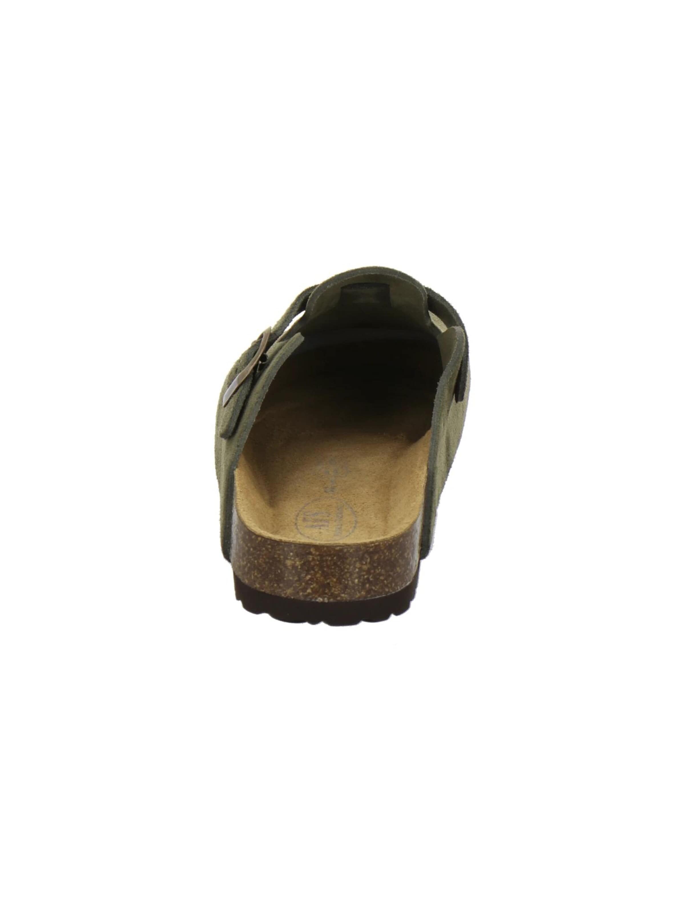 AFS-Schuhe Clogs 'Clogs Herren moos Veloursleder' in Groen