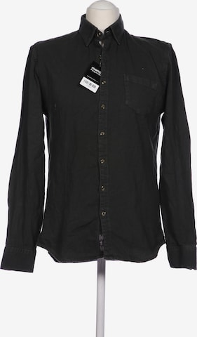 MANGO Button Up Shirt in M in Green: front
