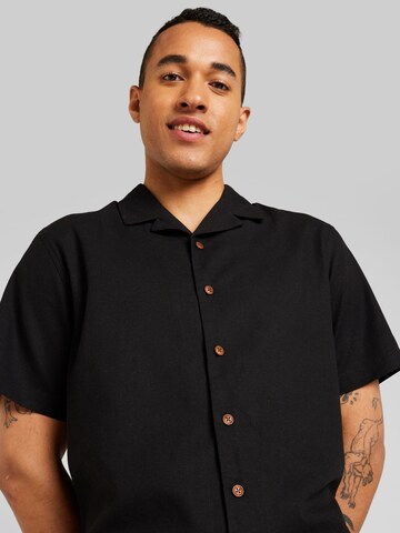 anerkjendt - Comfort Fit Camisa 'LEO' em preto