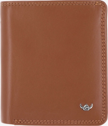 Porte-monnaies 'Polo' GOLDEN HEAD en marron : devant