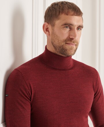 Superdry Regular fit Trui 'Studios Merino' in Rood