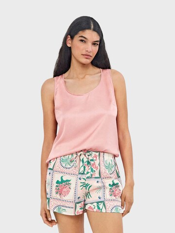 Gisela Футболка для сна в Ярко-розовый: спереди