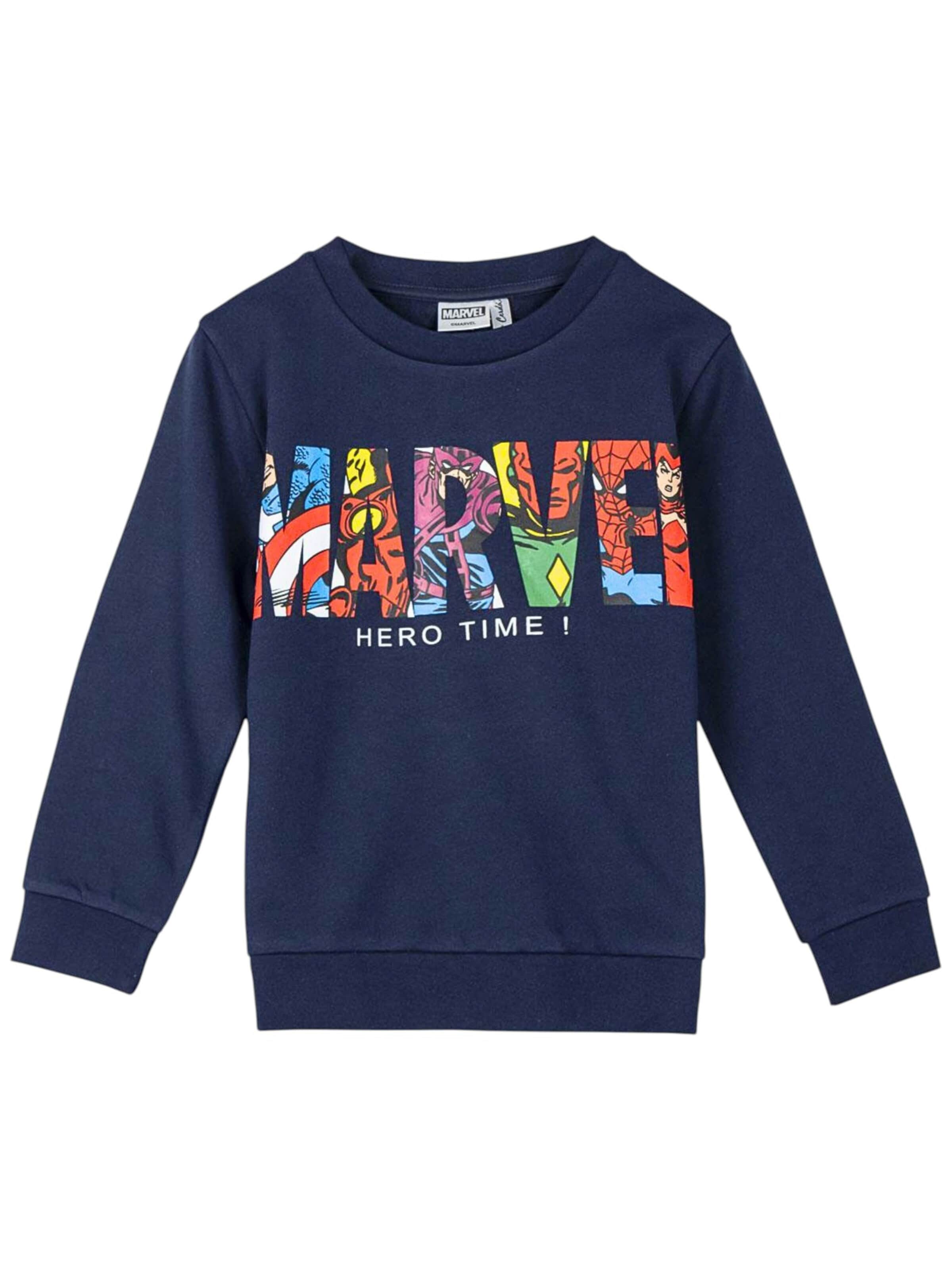Marvel Avengers Sweatshirt‌‌‌‌‌‌‌‌ in Blau: Vorderseite