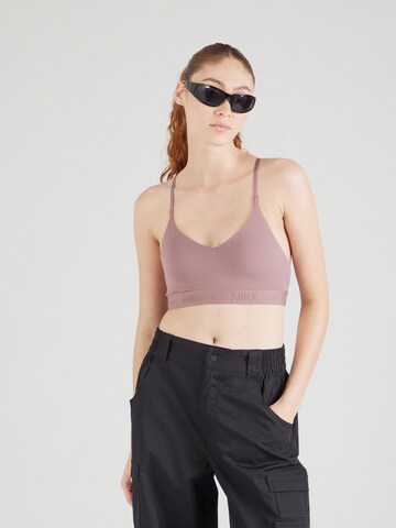 NIKE Bralette Sports Bra 'INDY' in Purple: front