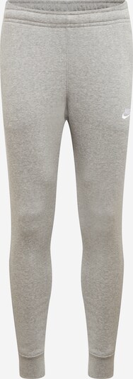 Nike Sportswear Hose 'Club Fleece' in hellgrau / weiß, Produktansicht