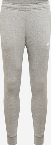 Nike Sportswear - Tapered Pantalón 'Club Fleece' en gris: frente