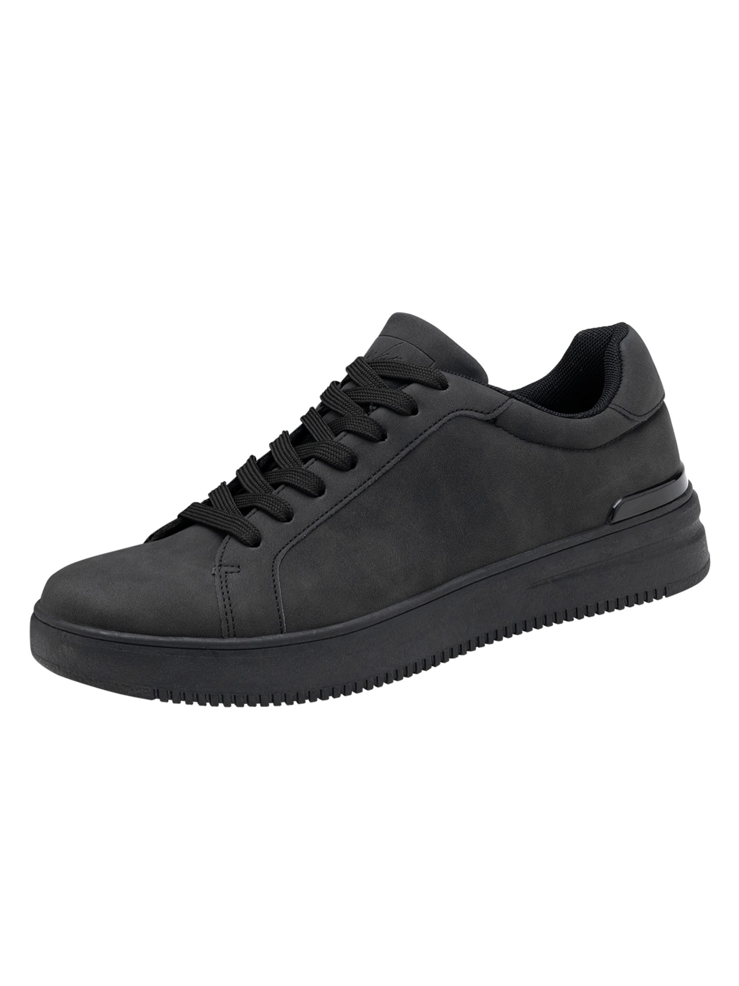 Ombre Platform trainers in Black: front