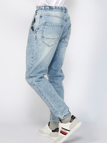 KOROSHI Tapered Jeans in Blauw