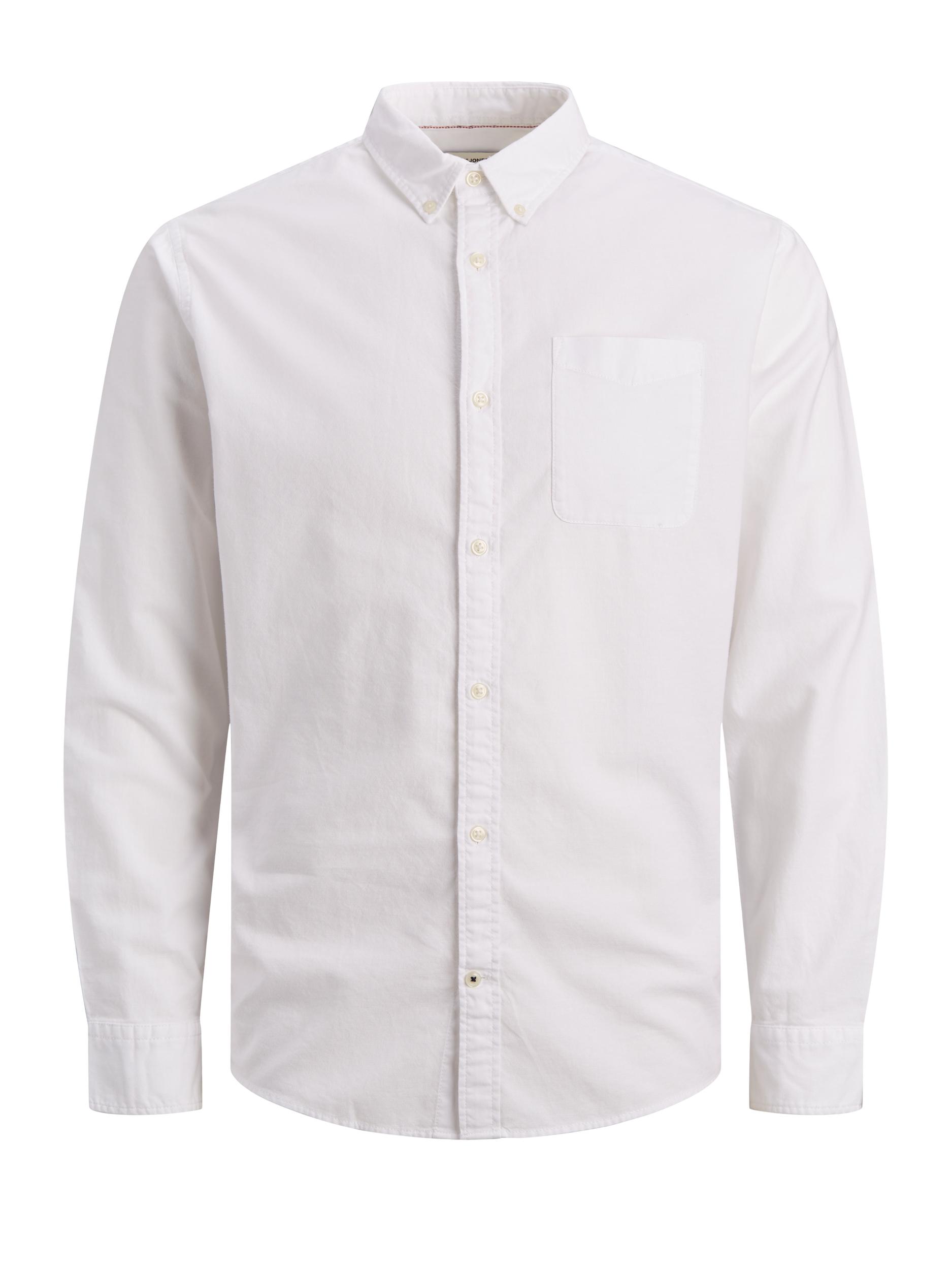 dpSJM Odzież JACK & JONES Koszula Oxford w kolorze Białym 