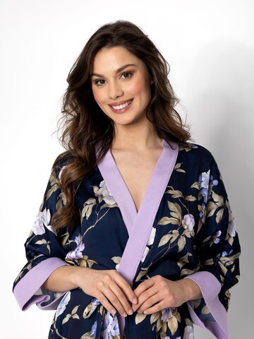 Momenti Per Me Dressing Gown 'Always Win' in Blue