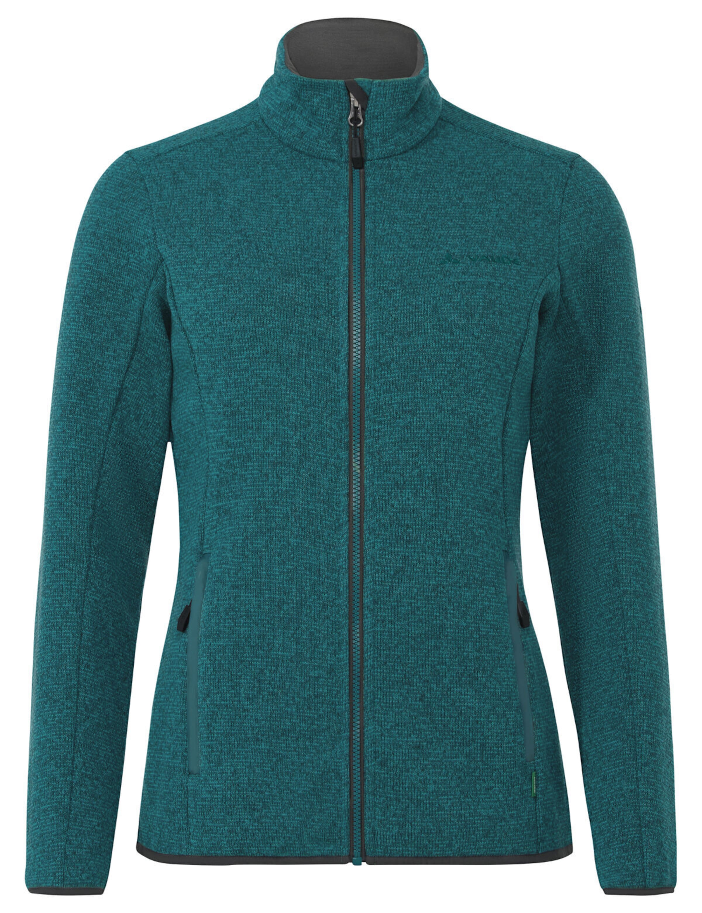 VAUDE Athletic fleece jacket 'Rienza IV' in Green: front
